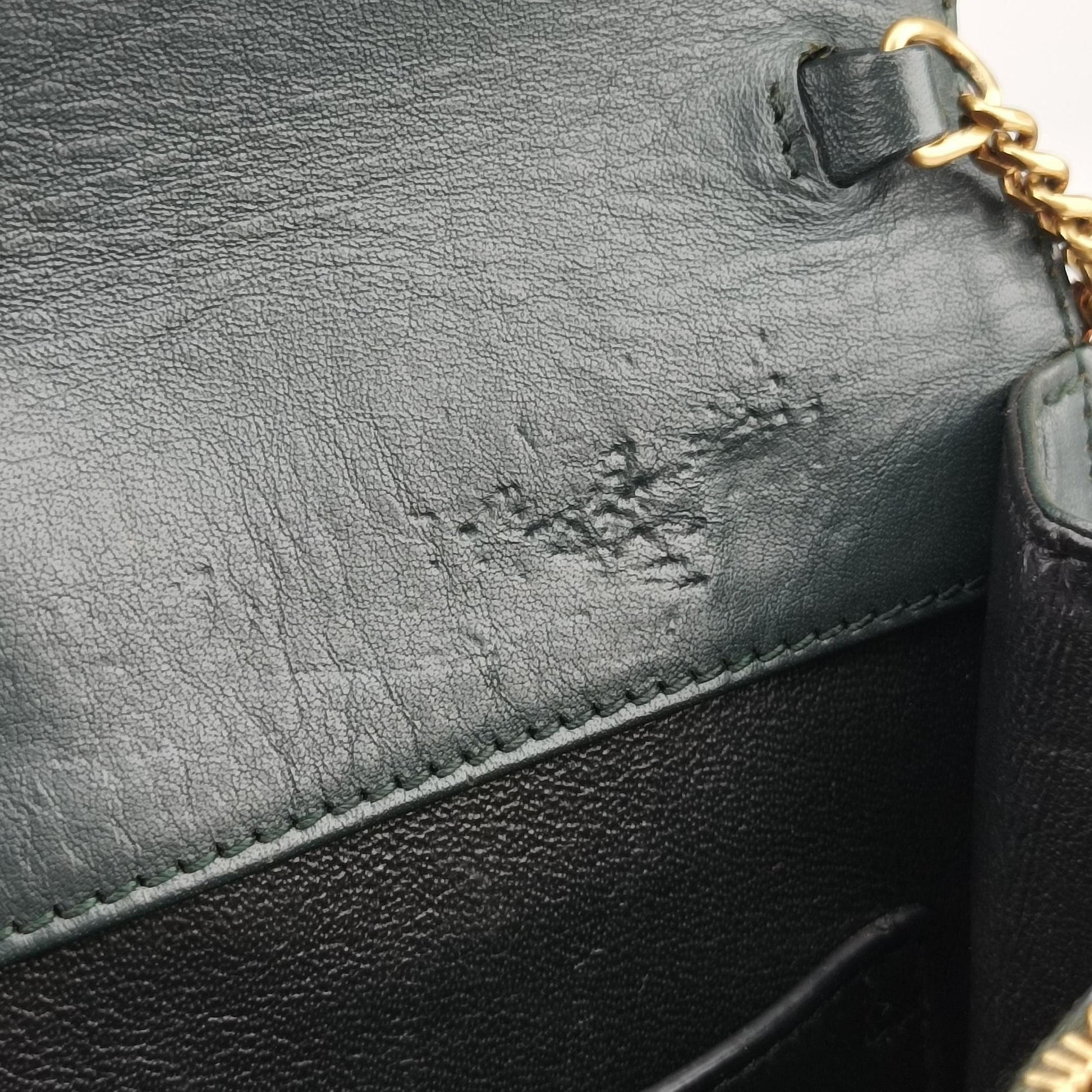 VICTOIRE Green Leather 555035 ALM555035.1118ヴィクトワール グリーン レザー 555035 ALM555035.1118