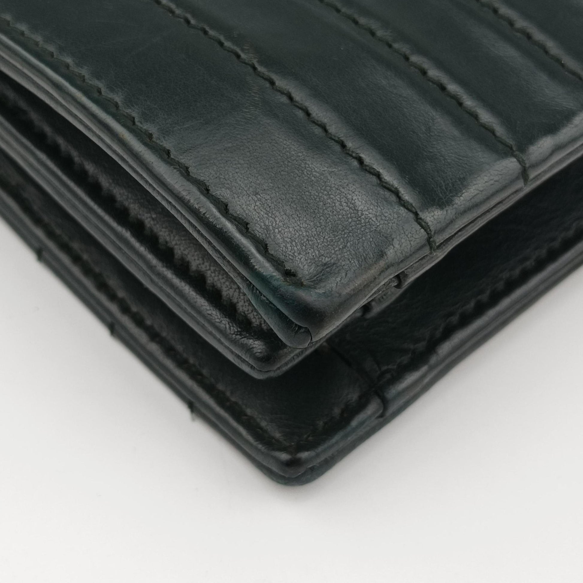 VICTOIRE Green Leather 555035 ALM555035.1118ヴィクトワール グリーン レザー 555035 ALM555035.1118