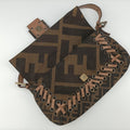 Mamma Bucket Brown canvas× Leather 8BT136 2384.8BT136.YVF.088マンマバケット ブラウン キャンバス× レザー 8BT136 2384.8BT136.YVF.088