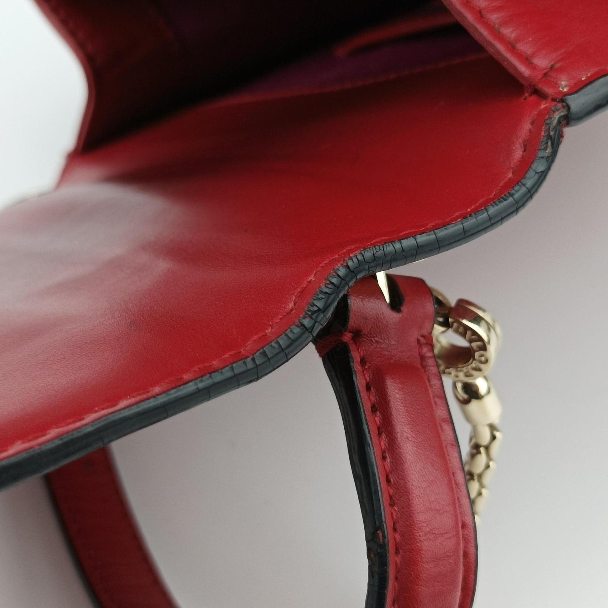 SERPENTI FOREVER Red Leather MM-M16-280165セルペンティ フォーエバー レッド レザー MM-M16-280165