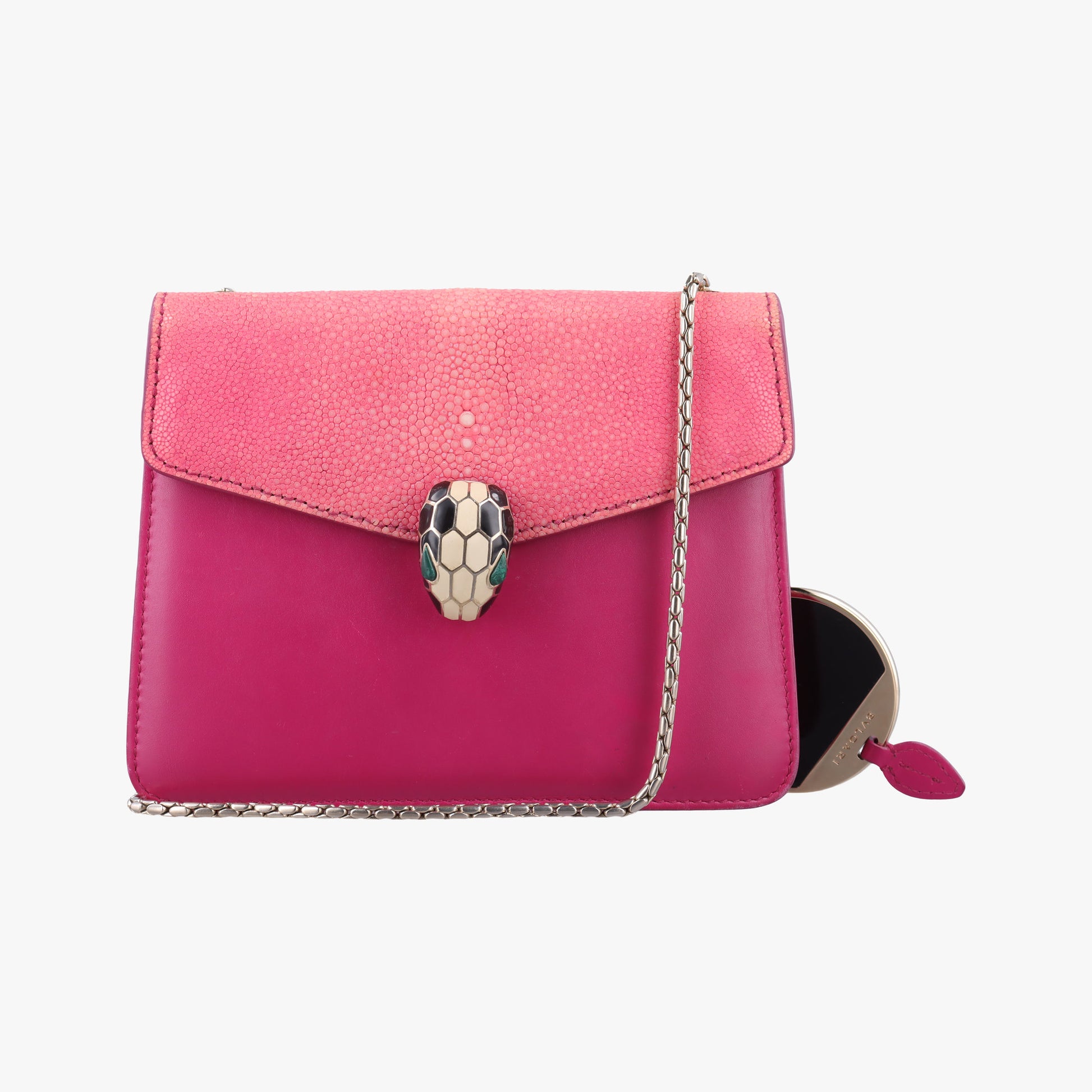 Serpenti Pink Galuchat Skin×Leather AX.K15.280200セルペンティ ピンク ガルーシャスキン×ザー AX.K15.280200