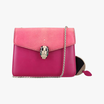 Serpenti Pink Galuchat Skin×Leather AX.K15.280200セルペンティ ピンク ガルーシャスキン×ザー AX.K15.280200