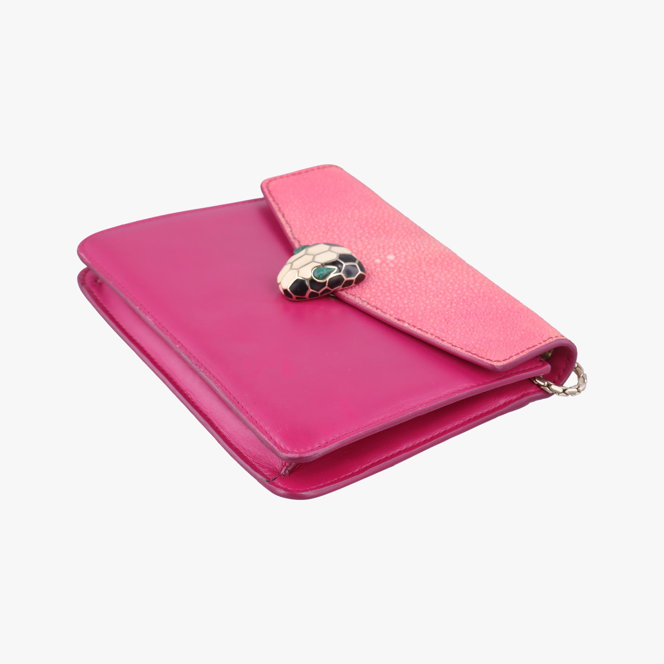 Serpenti Pink Galuchat Skin×Leather AX.K15.280200セルペンティ ピンク ガルーシャスキン×ザー AX.K15.280200
