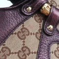 Tom Ford Bamboo Chain Beige × Metallic Purple GG canvas×leather 135962 トムフォード バンブーチェーン ベージュ×メタリックパープル GG  キャンバス×レザー 135962 