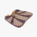 Tom Ford Bamboo Chain Beige × Metallic Purple GG canvas×leather 135962 トムフォード バンブーチェーン ベージュ×メタリックパープル GG  キャンバス×レザー 135962 