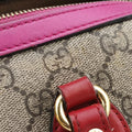 GG SUPREME beige×red×pink PVC coated canvas×leather 409529 G019060864GGスプリーム ベージュ×レッド×ピンク PVCコーティングキャンバス×レザー 409529 G019060864