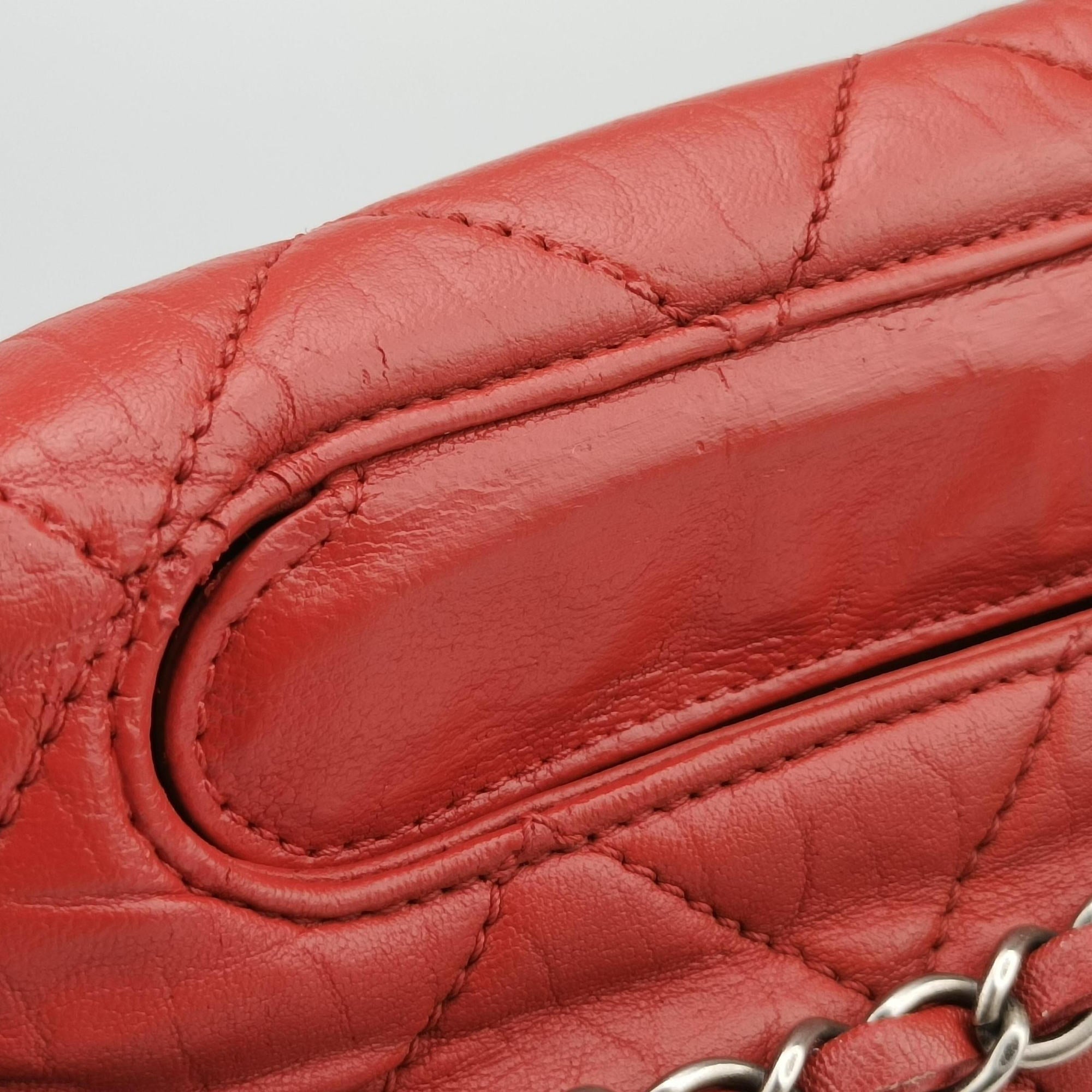 Paris-Byzance Take Away Flap Red lambskin A66738 15498333マトラッセ ターンロック 2.55 レッド ラムスキン A66738 15498333
