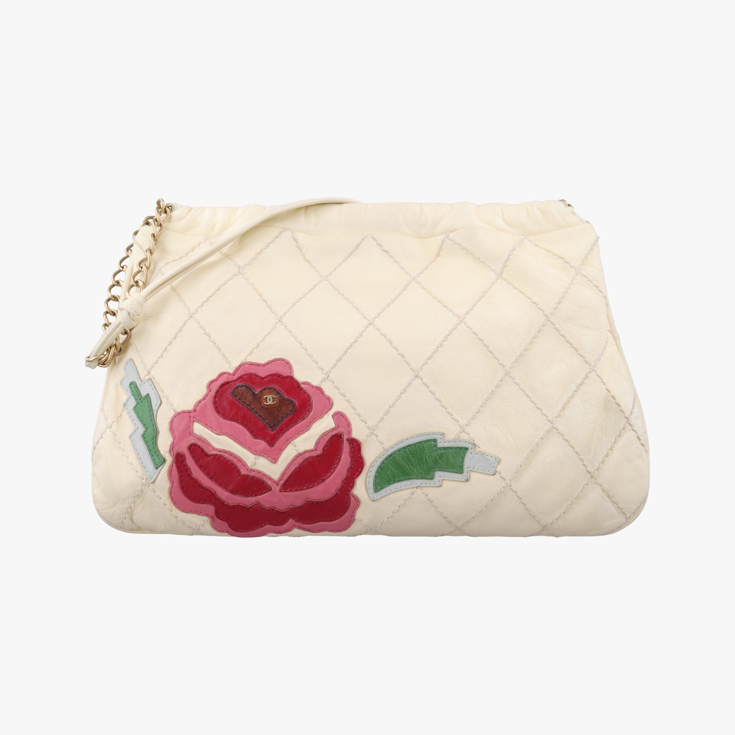 Wild Stitch Camellia Cream lambskin A25484 8984346ワイルドステッチ カメリア クリーム ラムスキン A25484 8984346