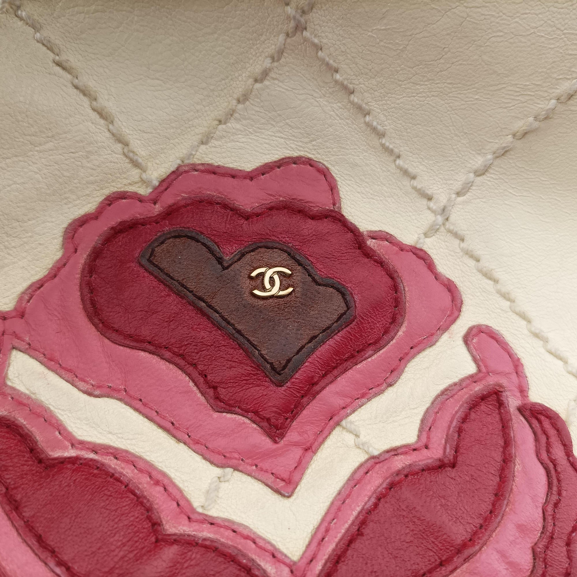 Wild Stitch Camellia Cream lambskin A25484 8984346ワイルドステッチ カメリア クリーム ラムスキン A25484 8984346