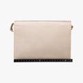 Square Flap Beige silk×leather 831507 83150790982スクエアフラップ ベージュ シルク×レザー 831507 83150790982