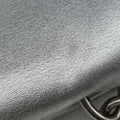 Half Flap Double Turn Lock Silver Leather 25ハーフフラップダブルターンロック シルバー レザー　 25