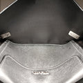 Half Flap Double Turn Lock Silver Leather 25ハーフフラップダブルターンロック シルバー レザー　 25