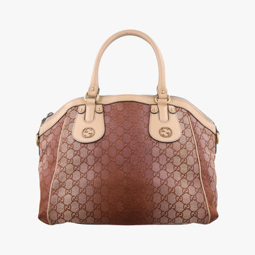 Scarlett Beige × Brownish Red canvas×leather 282299 A011592792スカーレット ベージュ × ブラウニッシュレッド キャンバス×レザー 282299 A011592792