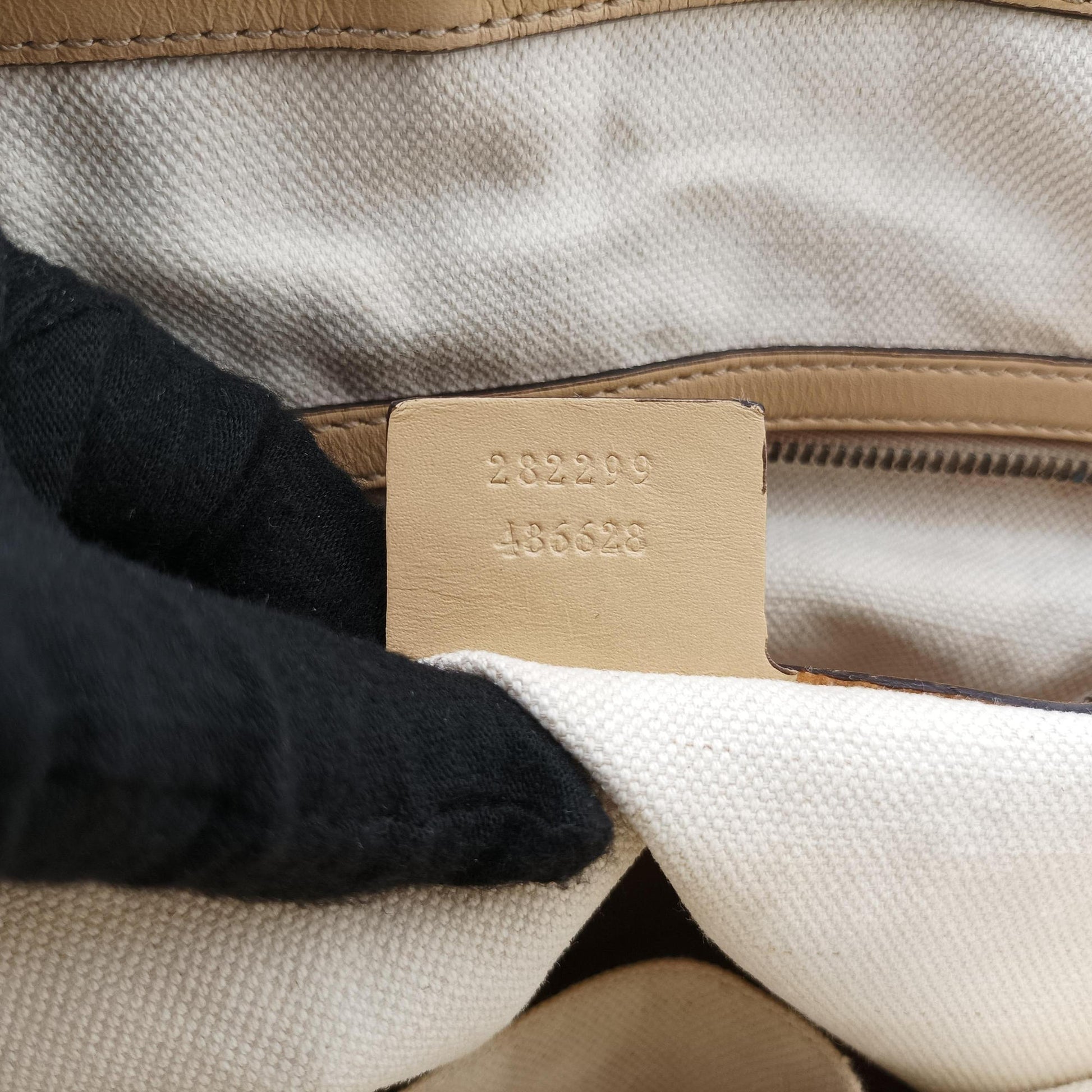 Scarlett Beige × Brownish Red canvas×leather 282299 A011592792スカーレット ベージュ × ブラウニッシュレッド キャンバス×レザー 282299 A011592792
