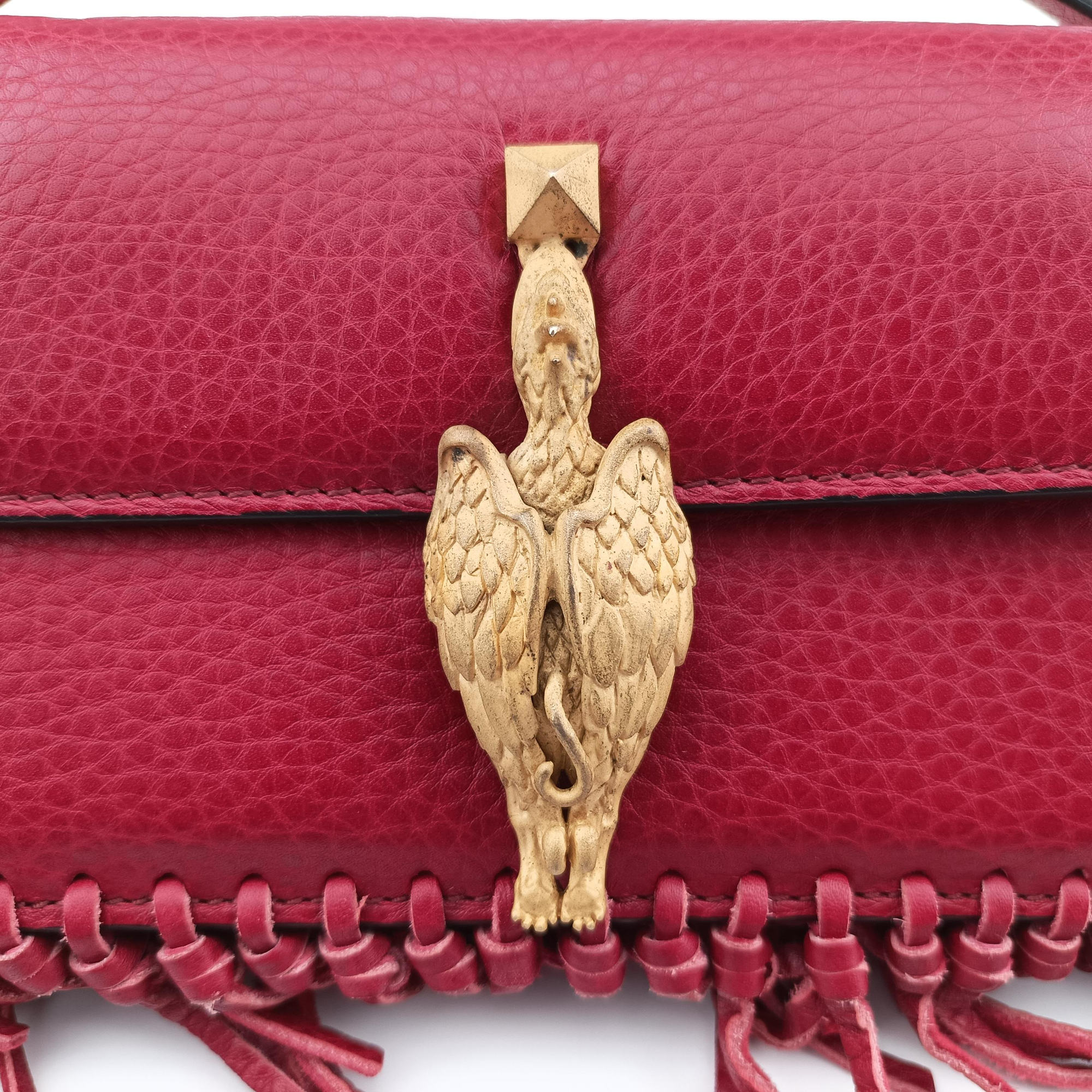 Griffin Fringe Red Leather BS-G713VSF3グリフィン フリンジ レッド レザー BS-G713VSF3