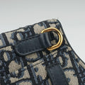 Saddle Navy Jacquard×Leather 50-MA-1119サドル ブルーブラック ジャガード×レザー 50-MA-1119