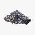 Saddle Navy Jacquard×Leather 50-MA-1119サドル ブルーブラック ジャガード×レザー 50-MA-1119
