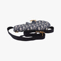 Saddle Navy Jacquard×Leather 50-MA-1119サドル ブルーブラック ジャガード×レザー 50-MA-1119