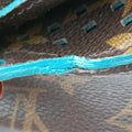 Flore Saumur 30 Brown×Turquoise Monogram Perfo M93998 TJ4111フローレ ソミュール30 モノグラム/ブラウン×テュルコワーズ モノグラム ペルフォ M93998 TJ4111