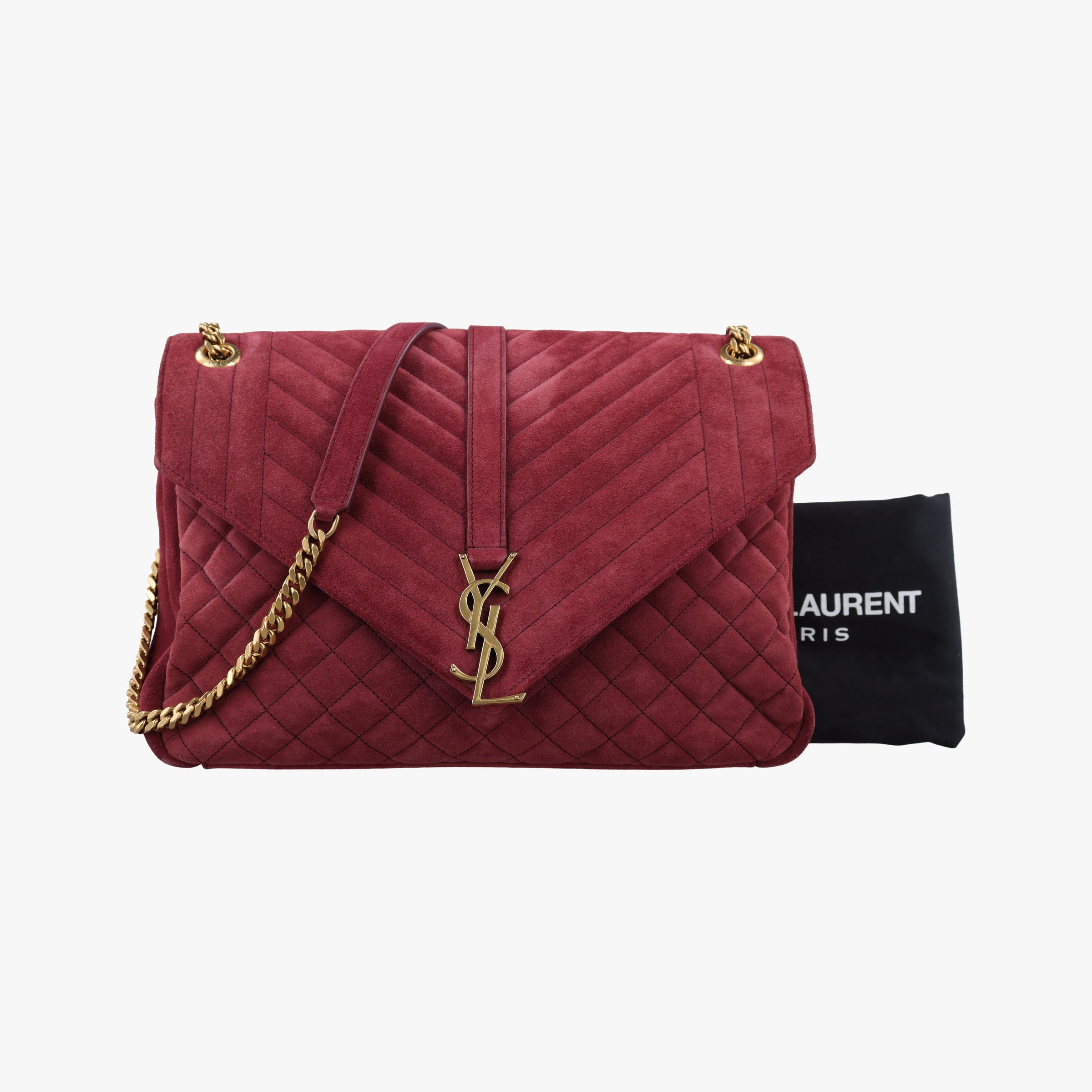 Monogram Envelope COLLEGE bordeaux suede 440155 TCT440155.0916モノグラムエンベロープ カレッジ ボルドー スエード 440155 TCT440155.0916