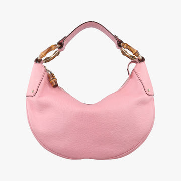Bamboo Ring Hobo Pink Leather 137577 バンブーリングホーボー ピンク レザー 137577 