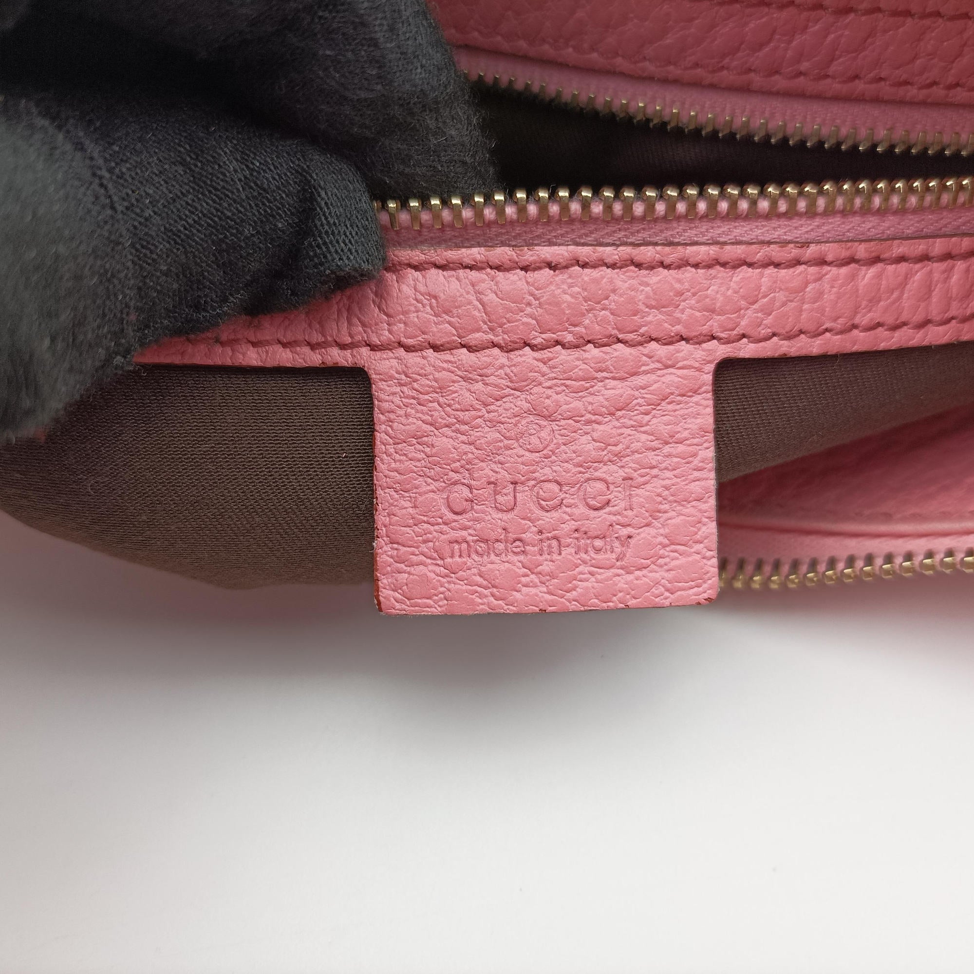 Bamboo Ring Hobo Pink Leather 137577 バンブーリングホーボー ピンク レザー 137577 