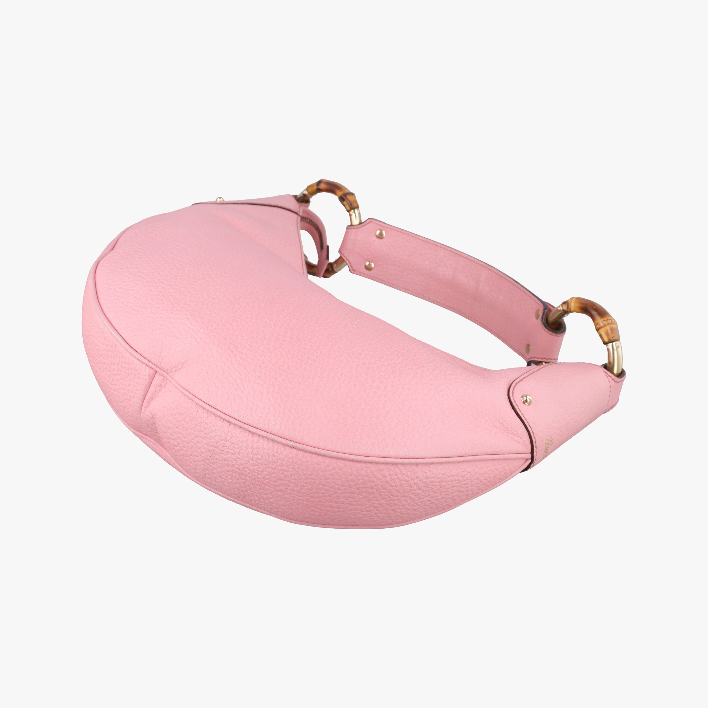 Bamboo Ring Hobo Pink Leather 137577 バンブーリングホーボー ピンク レザー 137577 