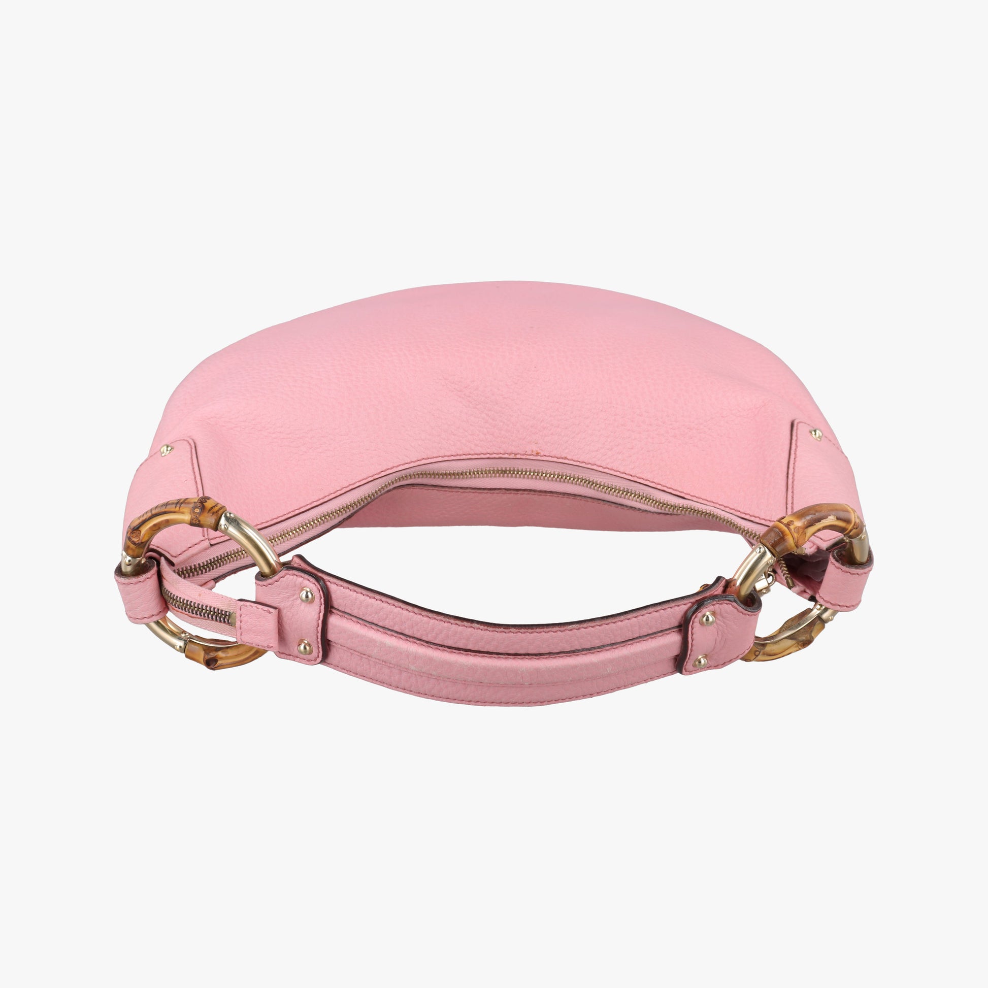 Bamboo Ring Hobo Pink Leather 137577 バンブーリングホーボー ピンク レザー 137577 