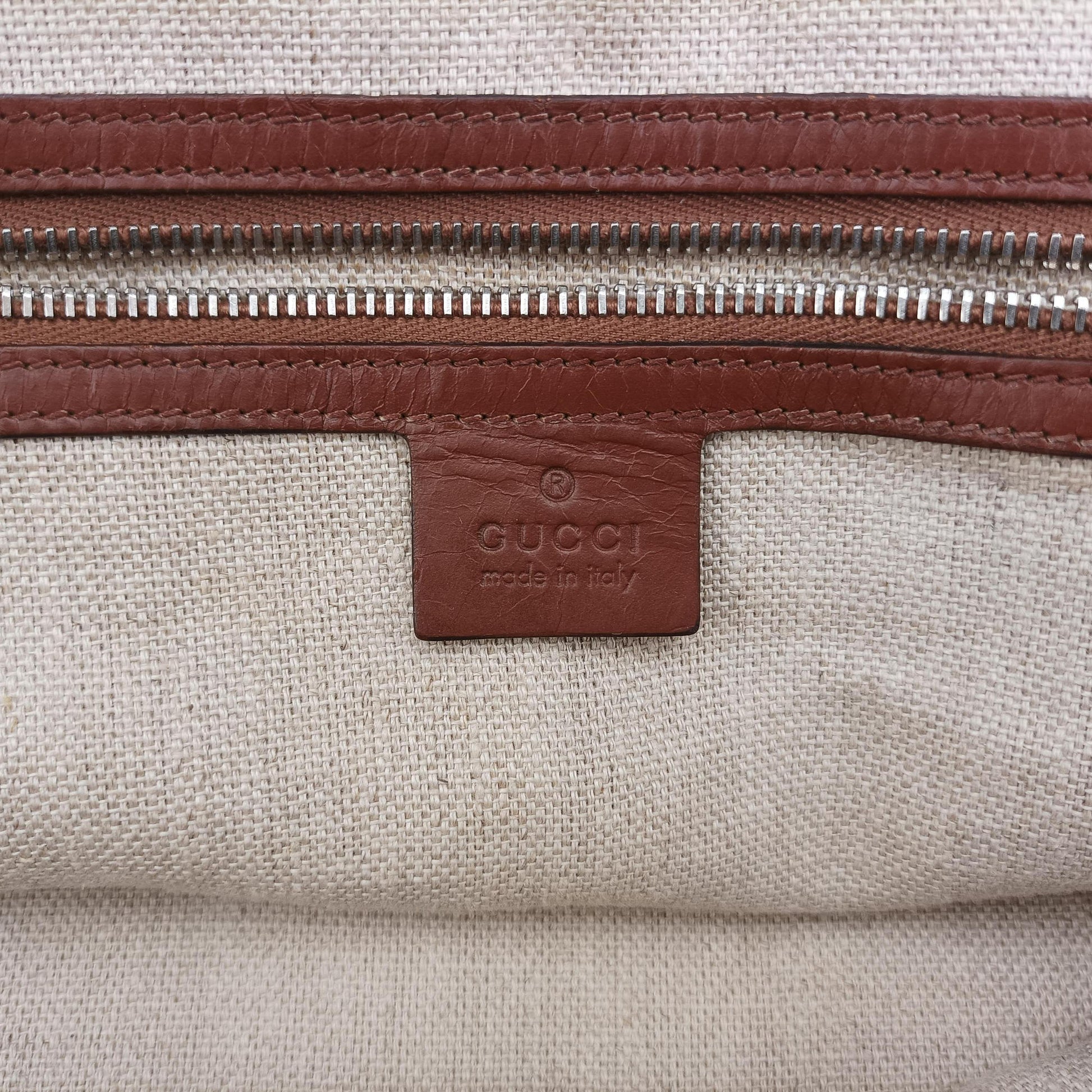 Diamante Brown × Beige Canvas × Leather 231838 E5835162ディアマンテ ブラウン x ベージュ キャンバス x レザー 231838 E5835162