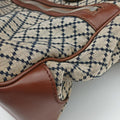 Diamante Brown × Beige Canvas × Leather 231838 E5835162ディアマンテ ブラウン x ベージュ キャンバス x レザー 231838 E5835162