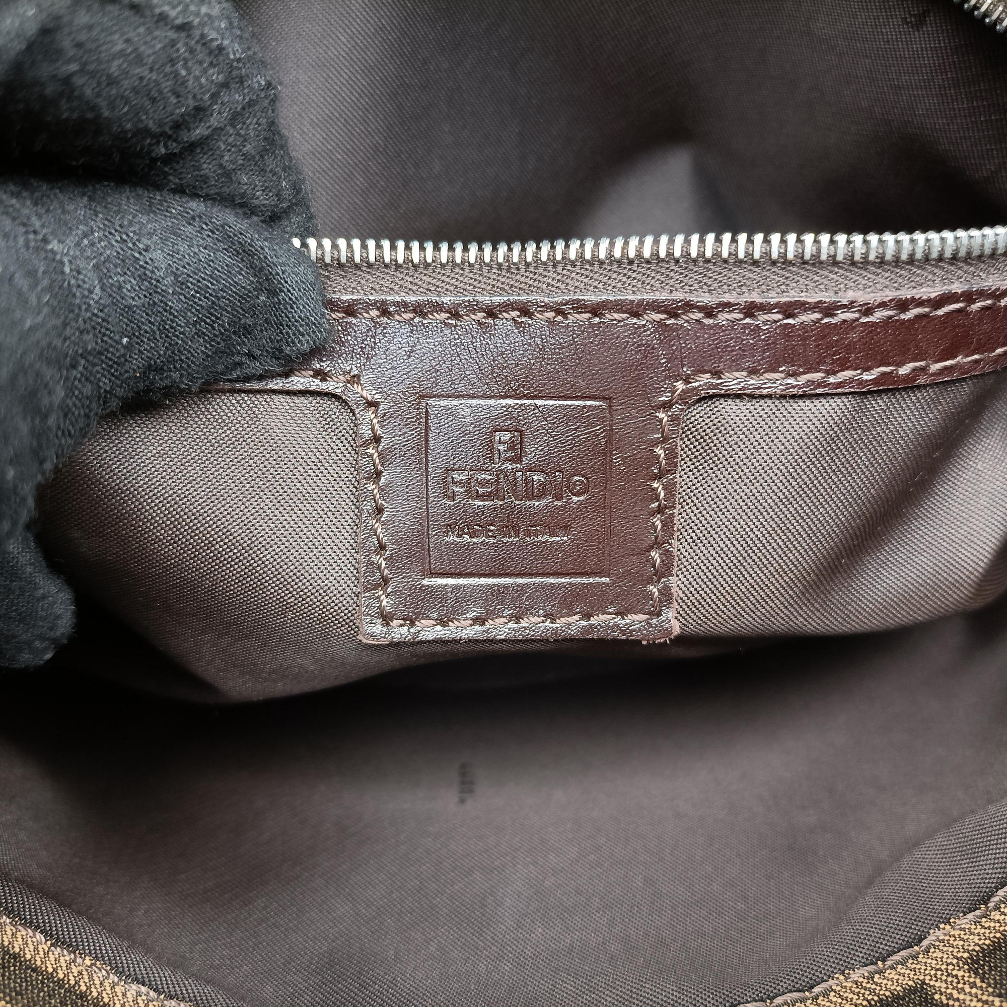Zucca Mamma Baguette Brown canvas×leather 091611 09161151001ズッカ マンマバケット ブラウン キャンバス×レザー 091611 09161151001