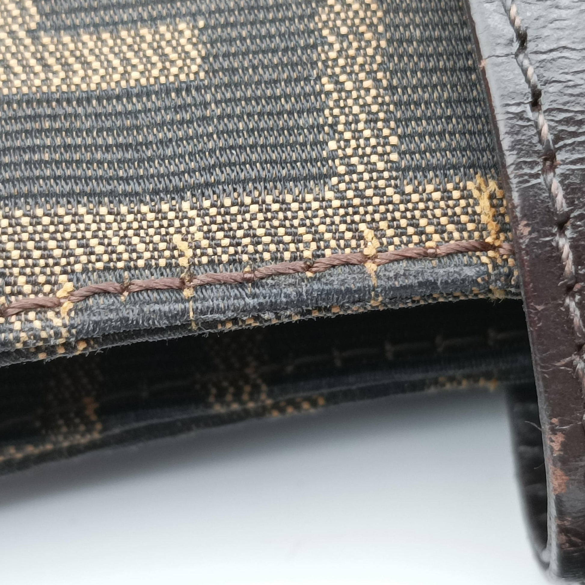 Zucca Mamma Baguette Brown canvas×leather 091611 09161151001ズッカ マンマバケット ブラウン キャンバス×レザー 091611 09161151001