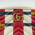 GG Marmont White × MultiColor Leather 448065 A022012344GGマーモント ホワイト × マルチカラー レザー 448065 A022012344