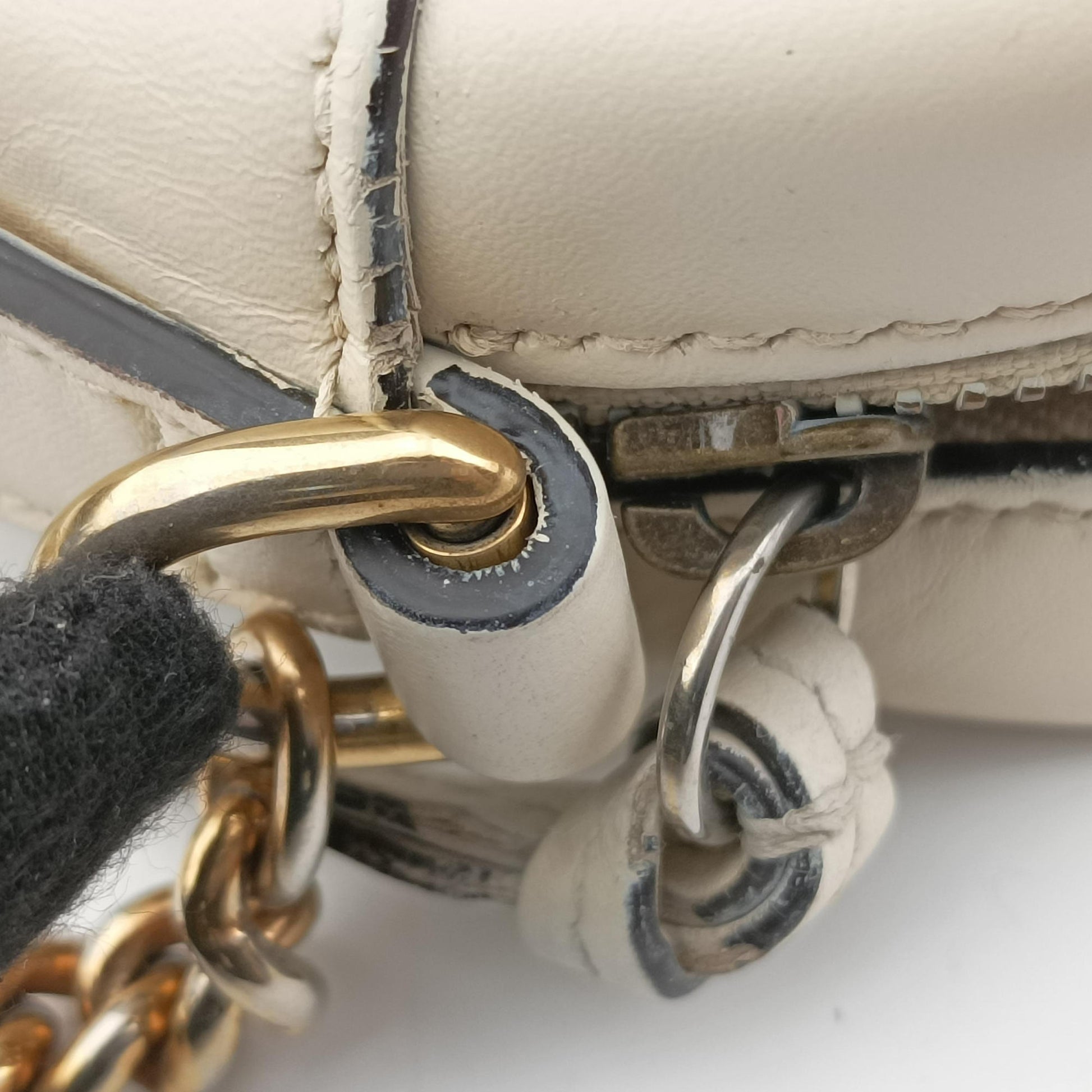 GG Marmont White × MultiColor Leather 448065 A022012344GGマーモント ホワイト × マルチカラー レザー 448065 A022012344