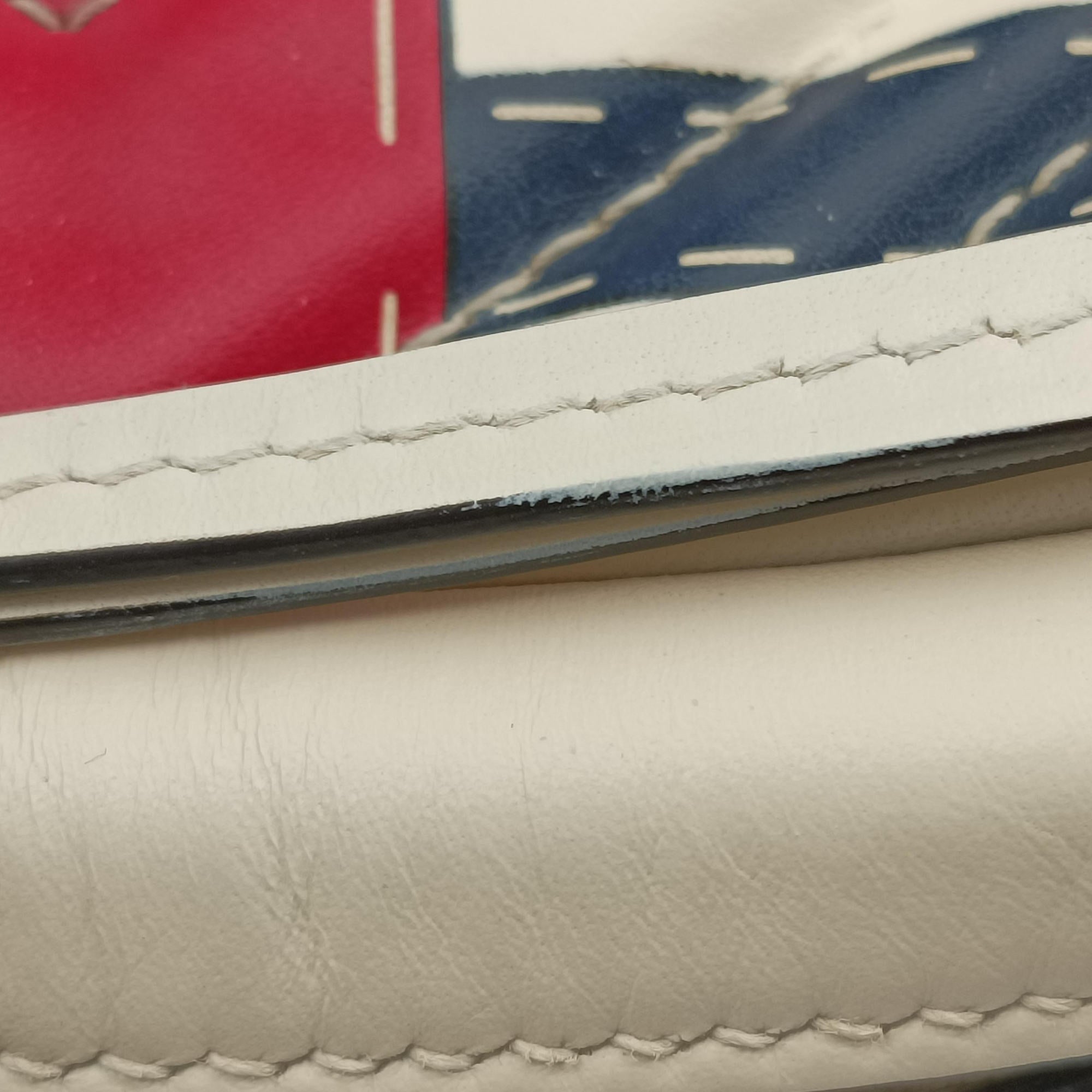 GG Marmont White × MultiColor Leather 448065 A022012344GGマーモント ホワイト × マルチカラー レザー 448065 A022012344