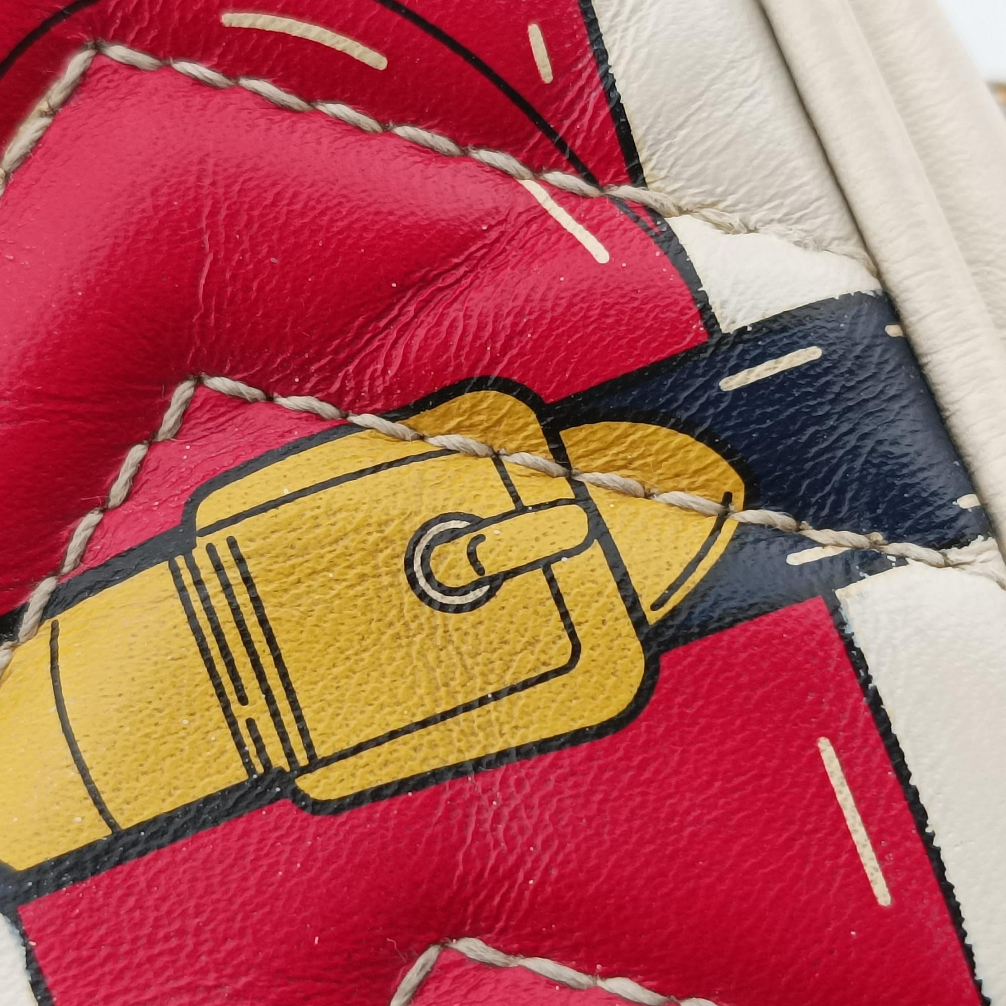 GG Marmont White × MultiColor Leather 448065 A022012344GGマーモント ホワイト × マルチカラー レザー 448065 A022012344