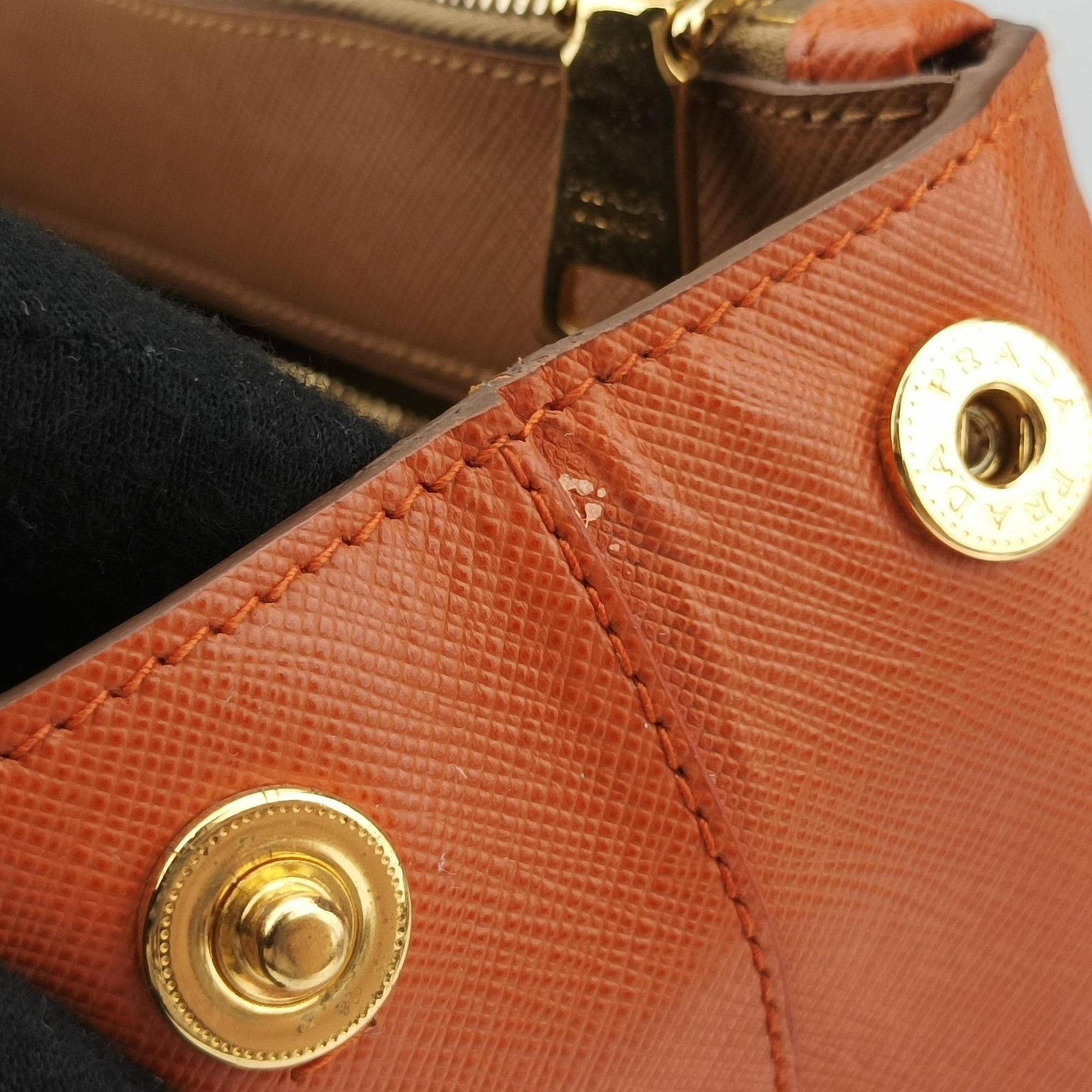 Galleria brown×orange SAFFIANO Leather B2274C 25ガレリア ブラウン×オレンジ サフィアーノレザー B2274C 25