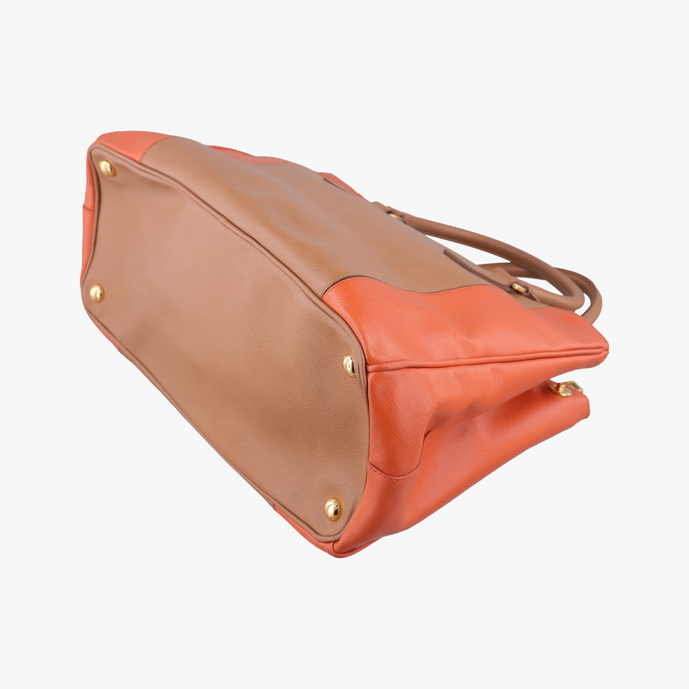 Galleria brown×orange SAFFIANO Leather B2274C 25ガレリア ブラウン×オレンジ サフィアーノレザー B2274C 25