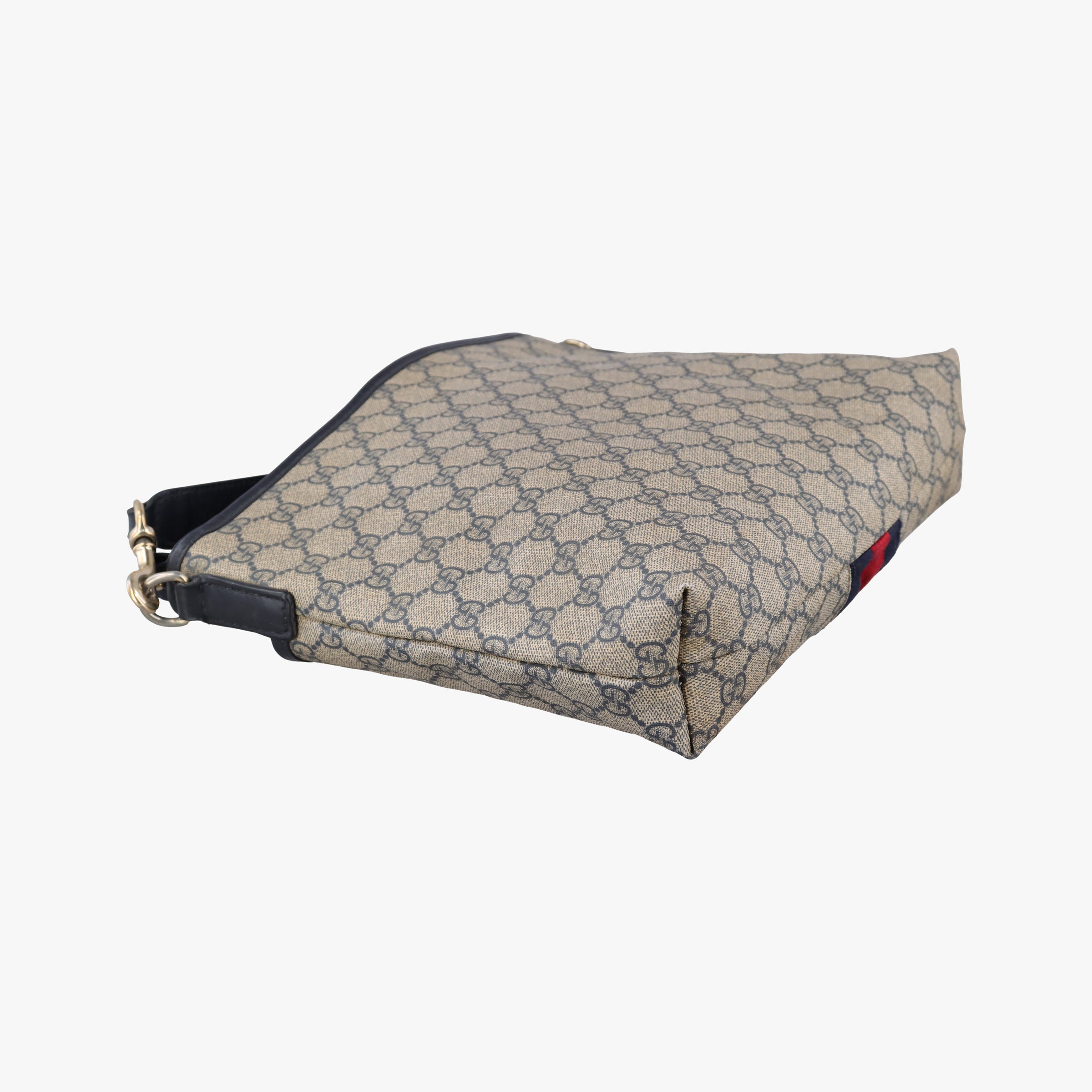GG Supreme Messenger Brown PVC coated canvas×Leather 388926 C017983436GGスプリーム メッセンジャー ベージュ×ネイビー PVCコーティングキャンバス×レザー 388926 C017983436