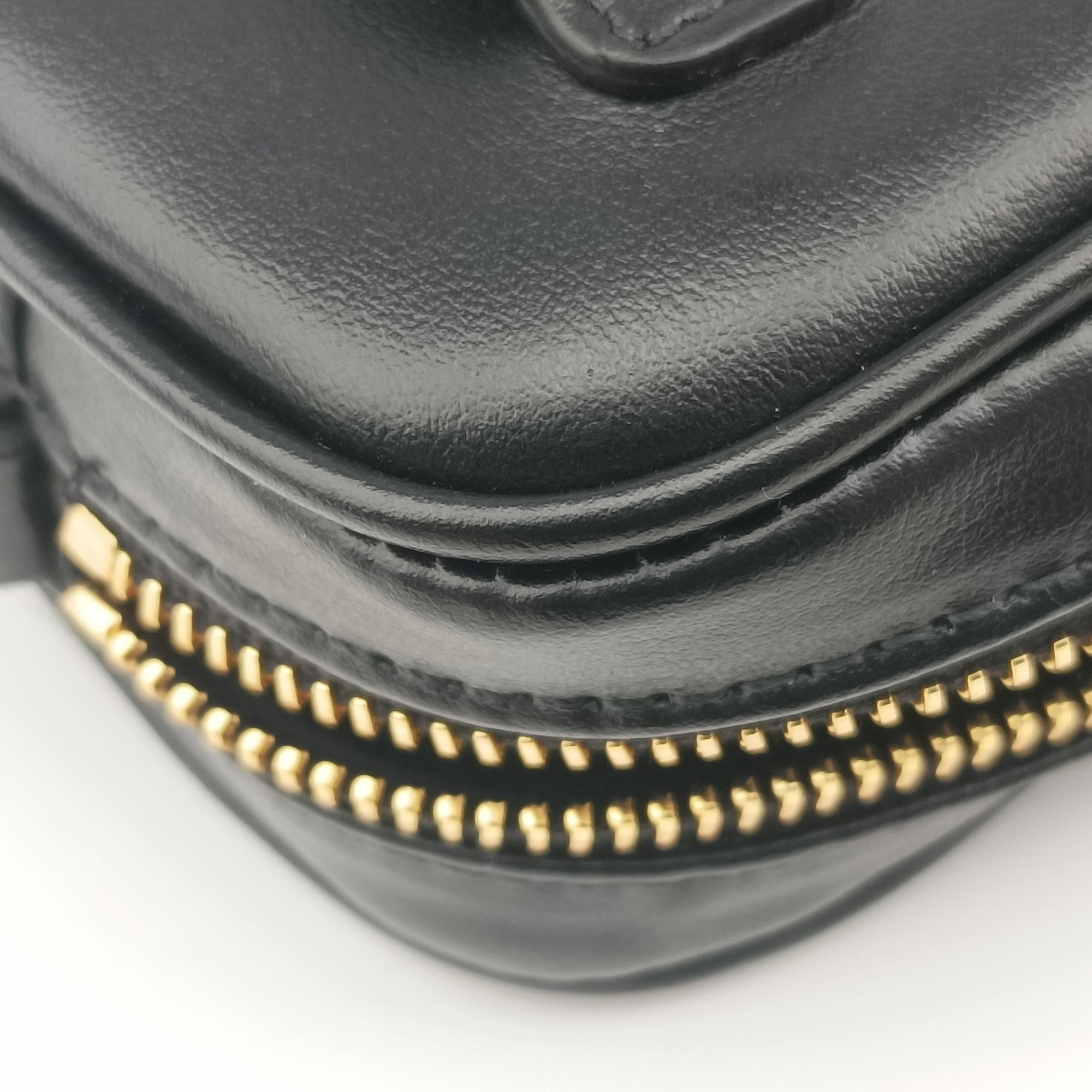 Logo belt Black leather DNP104ロゴベルト ブラック レザー DNP104