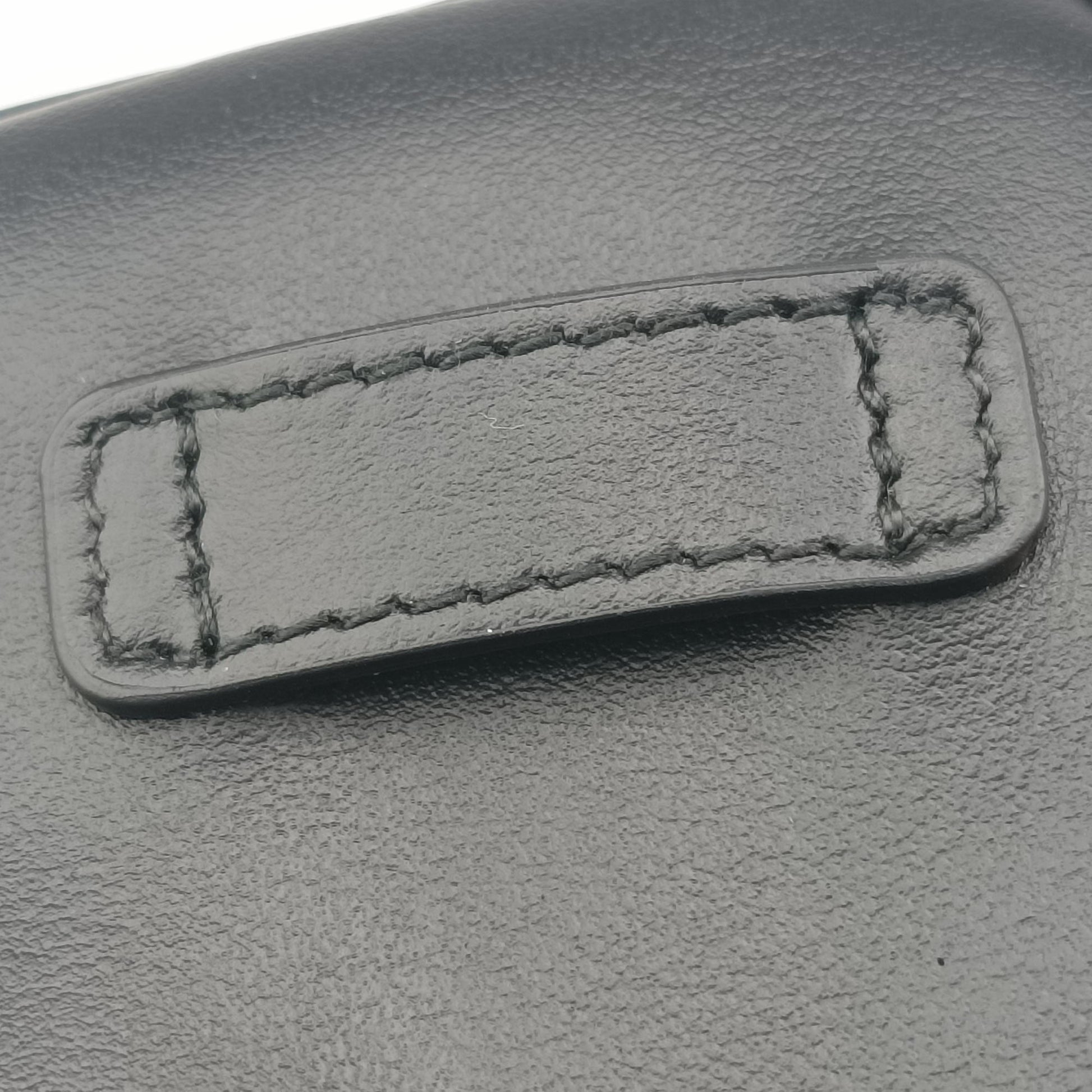 Logo belt Black leather DNP104ロゴベルト ブラック レザー DNP104
