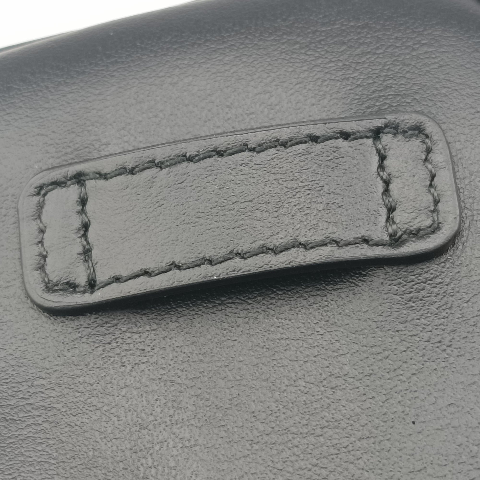 Logo belt Black leather DNP104ロゴベルト ブラック レザー DNP104