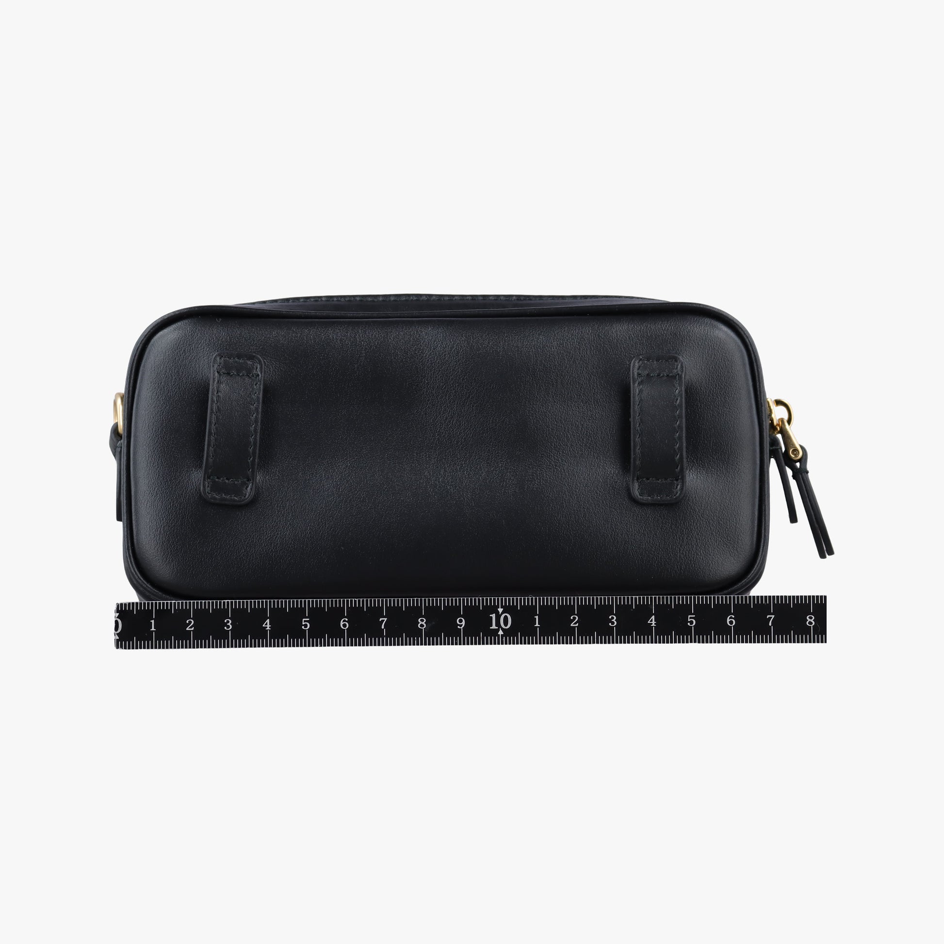Logo belt Black leather DNP104ロゴベルト ブラック レザー DNP104