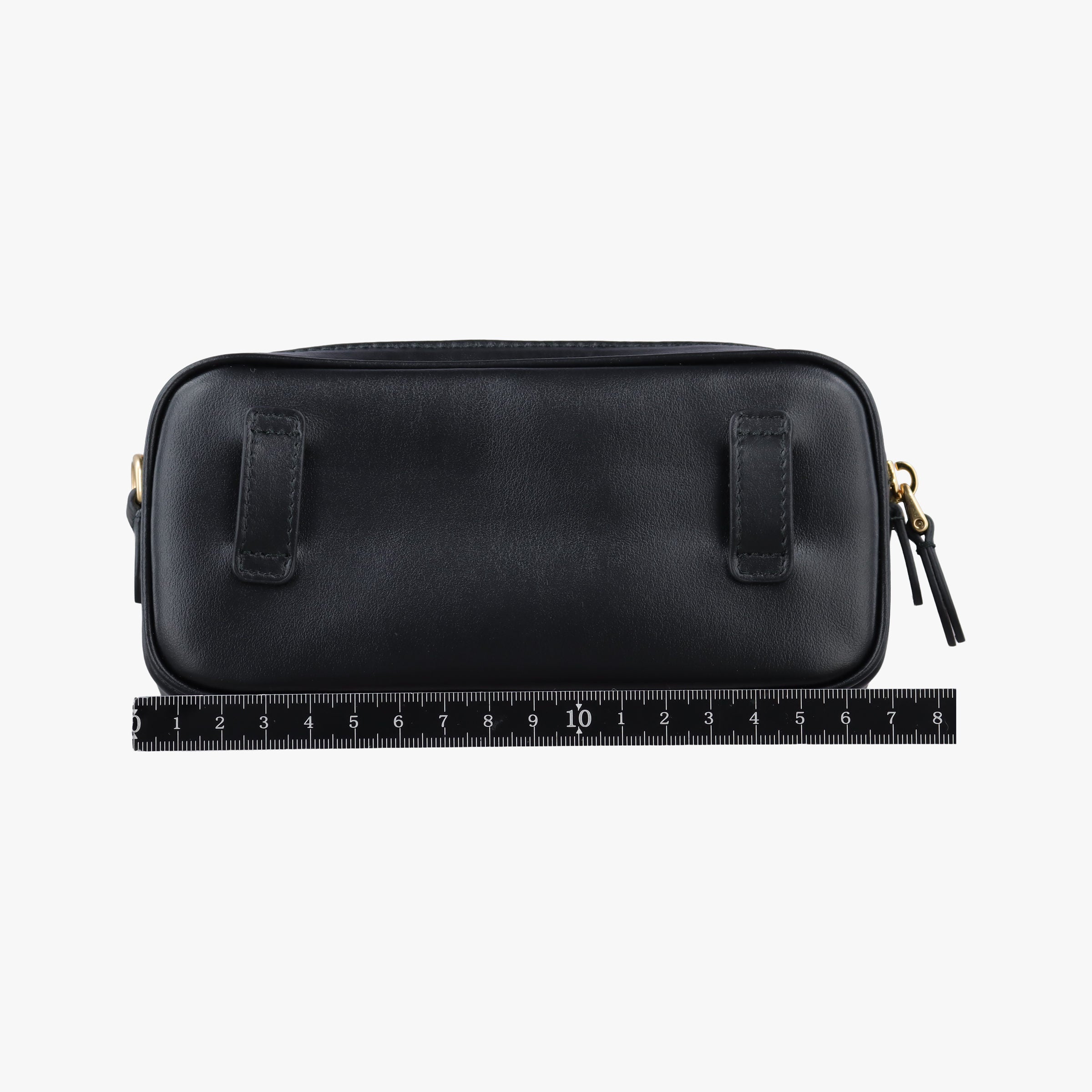 Logo belt Black leather DNP104ロゴベルト ブラック レザー DNP104