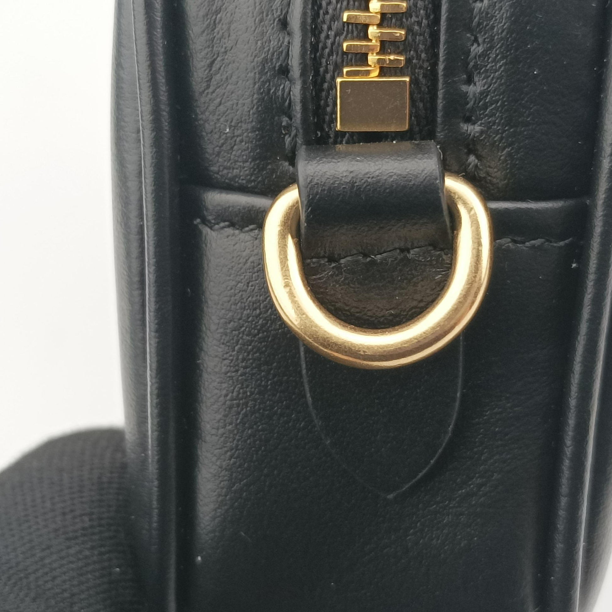Logo belt Black leather DNP104ロゴベルト ブラック レザー DNP104