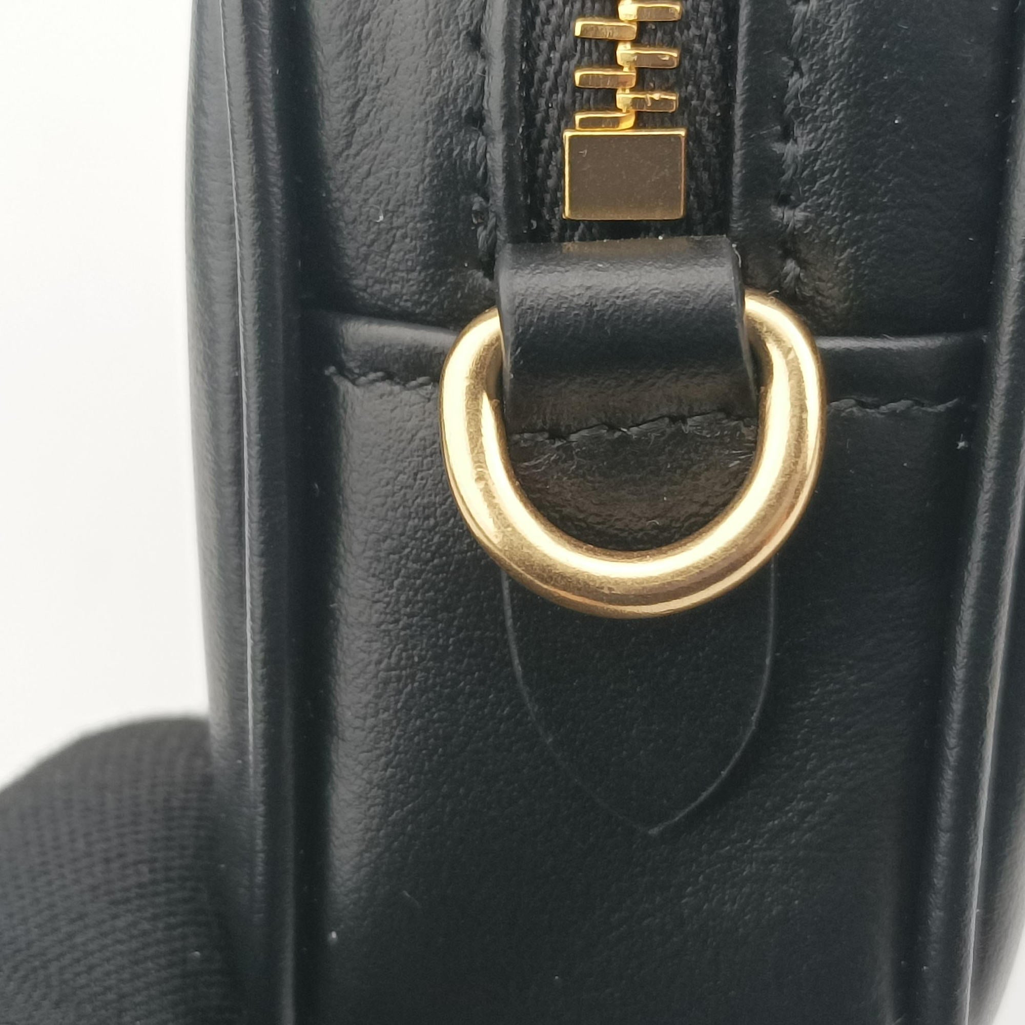 Logo belt Black leather DNP104ロゴベルト ブラック レザー DNP104