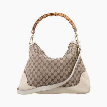 Bamboo Beige×White Canvas×Leather 282315 B011336067バンブー ベージュ×ホワイト キャンバス×レザー 282315 B011336067