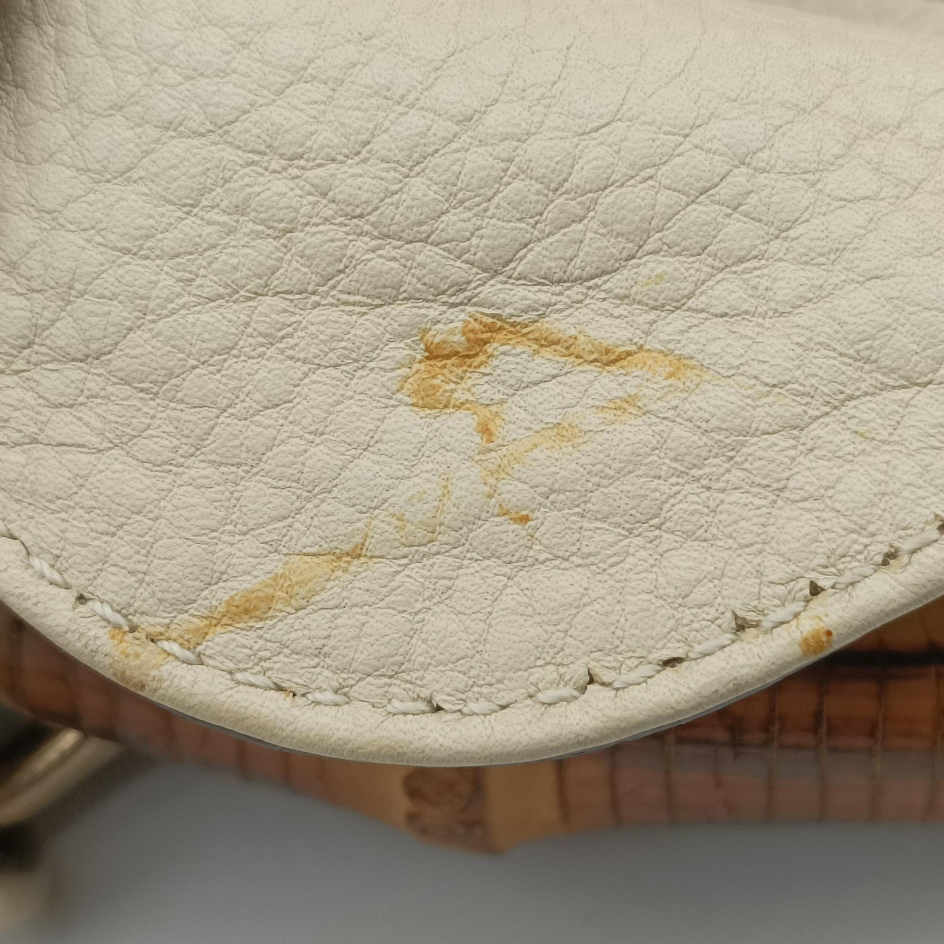 Bamboo Beige×White Canvas×Leather 282315 B011336067バンブー ベージュ×ホワイト キャンバス×レザー 282315 B011336067