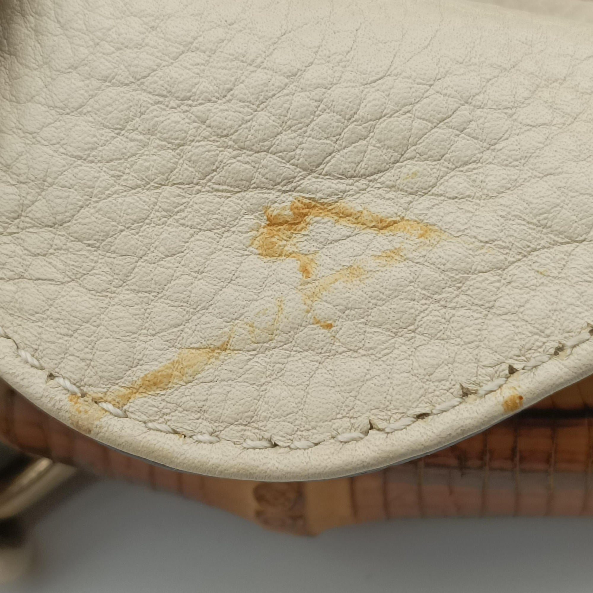 Bamboo Beige×White Canvas×Leather 282315 B011336067バンブー ベージュ×ホワイト キャンバス×レザー 282315 B011336067