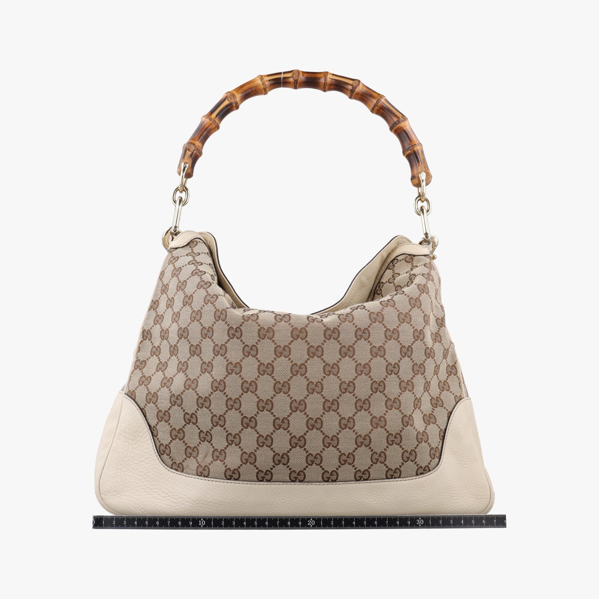 Bamboo Beige×White Canvas×Leather 282315 B011336067バンブー ベージュ×ホワイト キャンバス×レザー 282315 B011336067